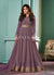 Purple Embroidered Bollywood Anarkali Suit