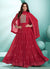 Pink Lucknowi Zari Embroidered Designer Anarkali Suit