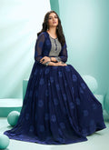 Navy Blue Anarkali Suit