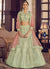Mint Green Multi Embroidery Wedding Lehenga Choli