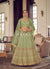 Light Green Multi Appliqué Embroidered Wedding Lehenga Choli