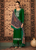 Dark Green Velvet Pakistani Suit