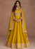 Yellow Sequence Embroidery Festive Anarkali Gown