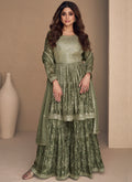 Shop Sharara Suit In USA, UK, Canada, Germany, Mauritius, Singapore With Free Shipping Worldwide.