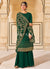 Green Embroidered Traditional Indian Palazzo Suit