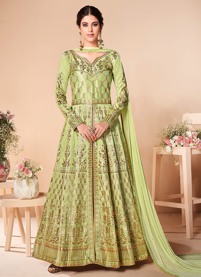 Silk Anarkali Suit