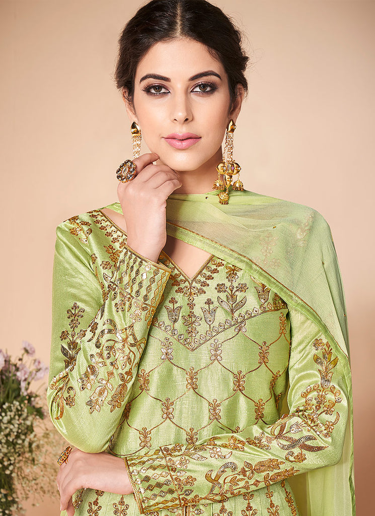 Silk Anarkali Suit