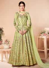 Silk Anarkali Suit