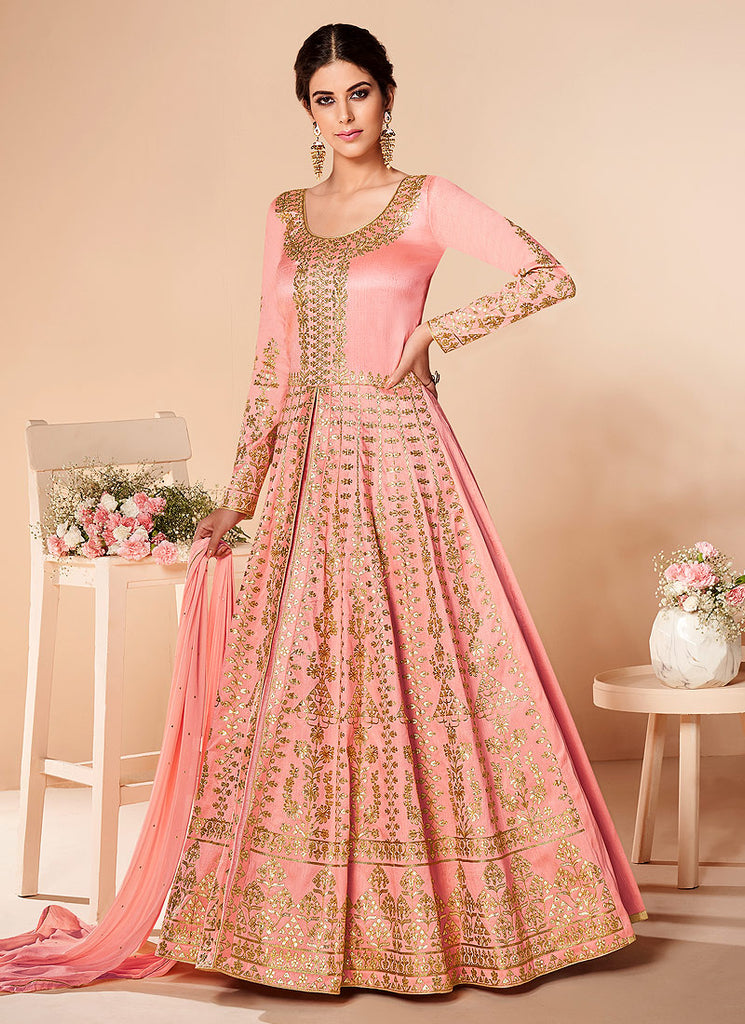 Silk Anarkali Suit