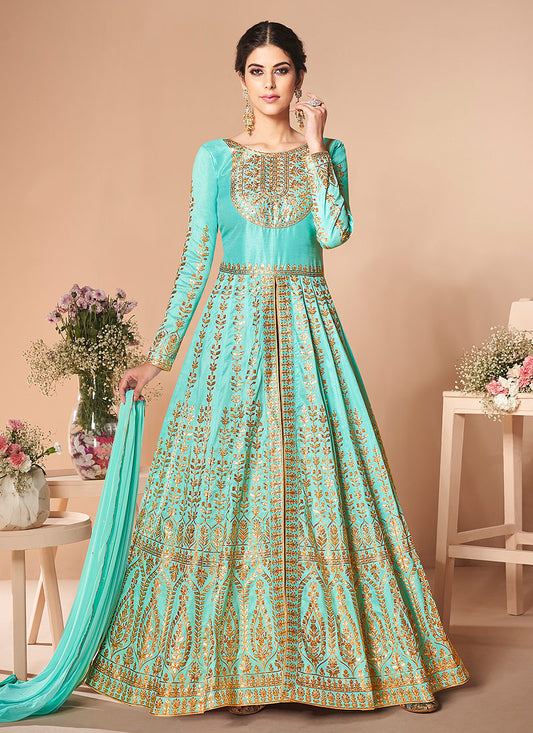 Silk Anarkali Suit