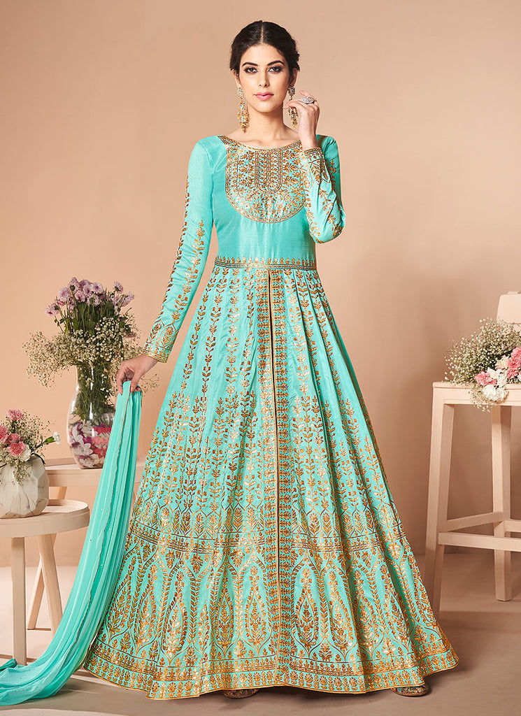 Silk Anarkali Suit