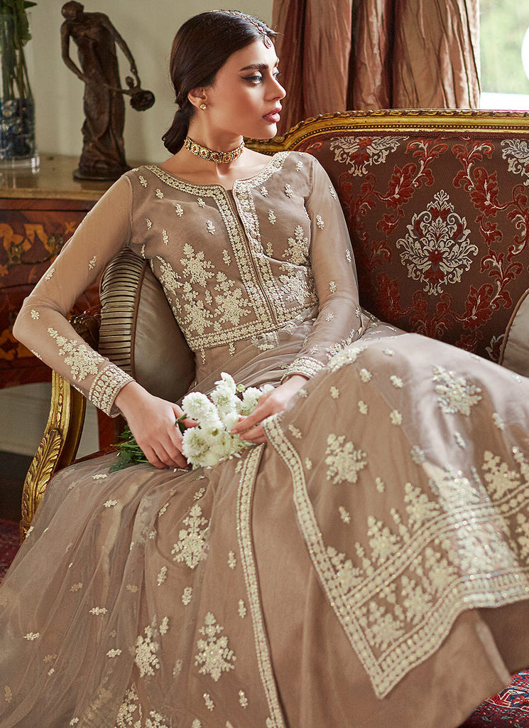 Net Anarkali Lehenga Suit