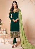 Embroidered Churidar Suit
