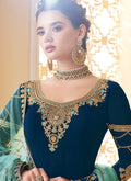 Embroidered Palazzo Suit
