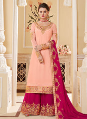 Embroidered Palazzo Suit