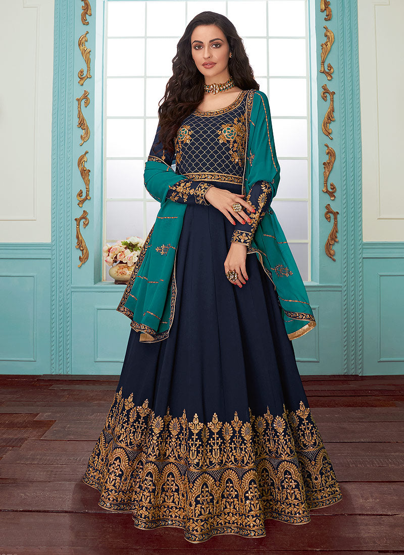 Embroidered Designer Anarkali Suit
