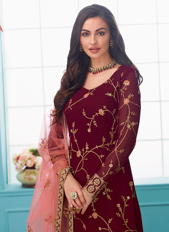 Embroidered Indian Churidar Suit