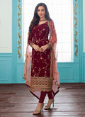 Embroidered Indian Churidar Suit