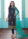 Embroidered Indian Churidar Suit