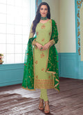 Embroidered Indian Churidar Suit