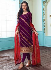 Embroidered Indian Churidar Suit