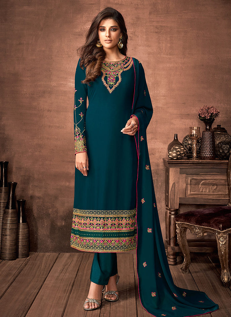 Rama Green Salwar Kameez