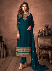 Rama Green Salwar Kameez