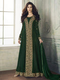 Green Overall Party Wear Pant Suit