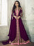 Plum And Pink Jacket Style Pant Suit