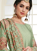 Indian Dresses - Mint Green Palazzo Suit