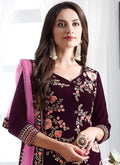 Embroidered Designer Pant Suit