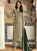 Silk Palazzos Pant Suit