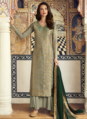 Silk Palazzos Pant Suit