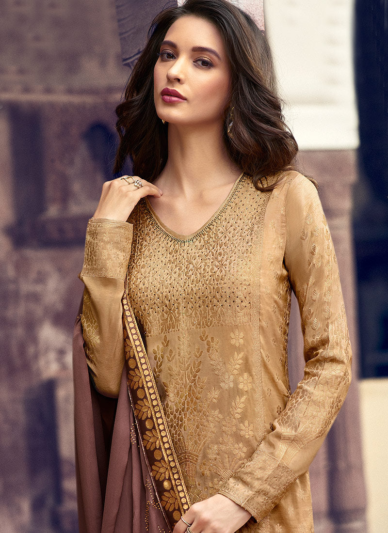 Silk Palazzos Pant Suit