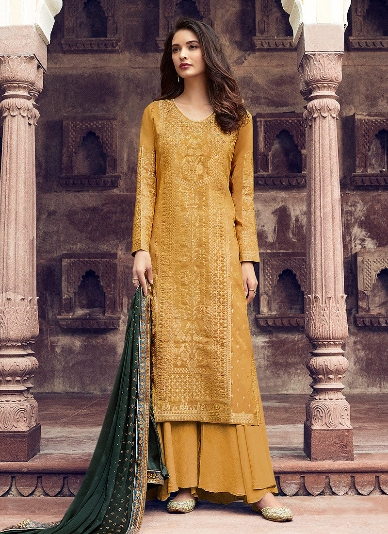 Silk Palazzos Pant Suit