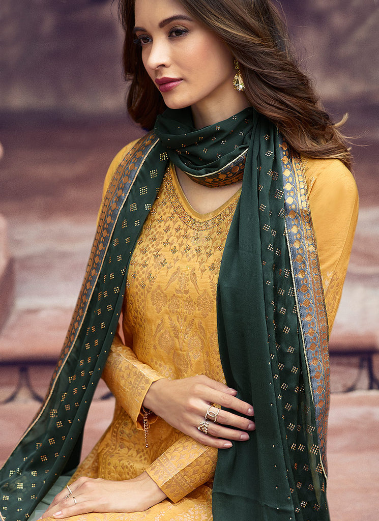 Silk Palazzos Pant Suit