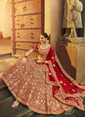 Lehanga Choli - Red And Golden Lehenga Choli In usa