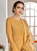 Embroidered Flared Anarkali Suit