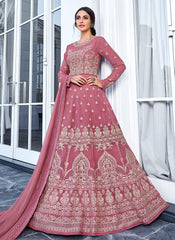 Lucknowi Embroidered Anarkali Suit