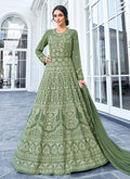 Lucknowi Embroidered Anarkali Suit
