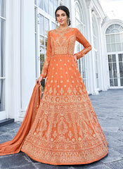 Lucknowi Embroidered Anarkali Suit