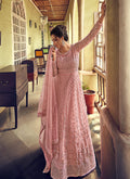 Blush Pink Anarkali Suit In usa uk canada