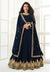 Navy Blue Embroidered Anarkali Suit