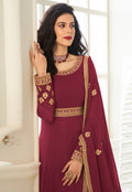 Maroon Anarkali Suit In usa
