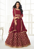 Maroon Anarkali Suit In usa uk canada