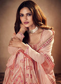 Peach Badla Designer Lehenga Suit