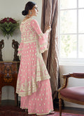 Light Pink Designer Sharara Suit In usa