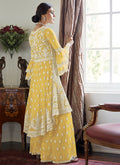 Yellow Designer Sharara Suit In usa
