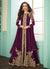 Plum Anarkali Suit