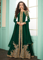 Dark Green Anarkali Suit